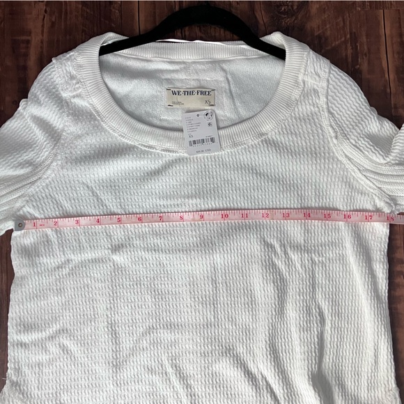 Free People WE THE FREE Swinging Cable Cuff Long Sleeve Shirt size XS - Picture 5 of 11